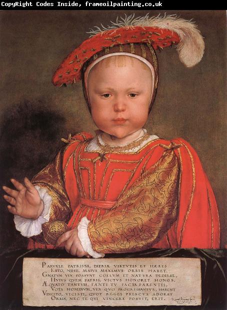 Hans Holbein Edward VI as a child